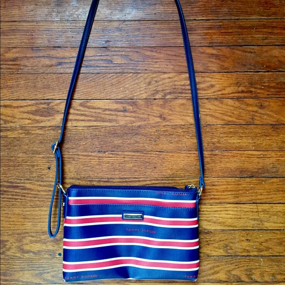 Red white blue stripped bag - Picture 1 of 2